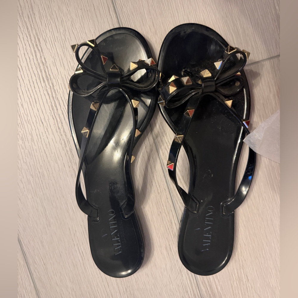 Valentino Black Jelly Rockstud Size 40 - Picture 3 of 8